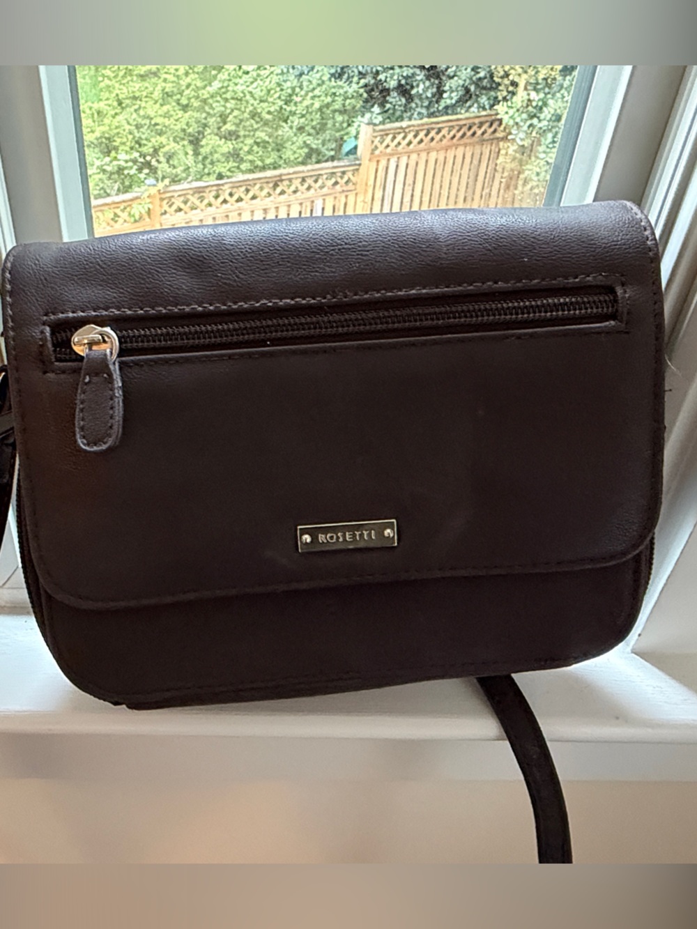 Rosetti Dark Brown Messenger Crossbody Bag